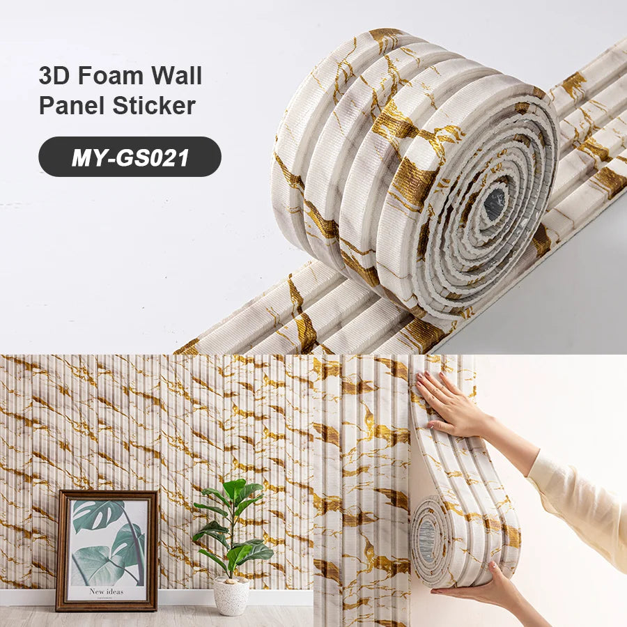 SXP Foam Wall Panel 3D Self-Adhesive Skirting Board
