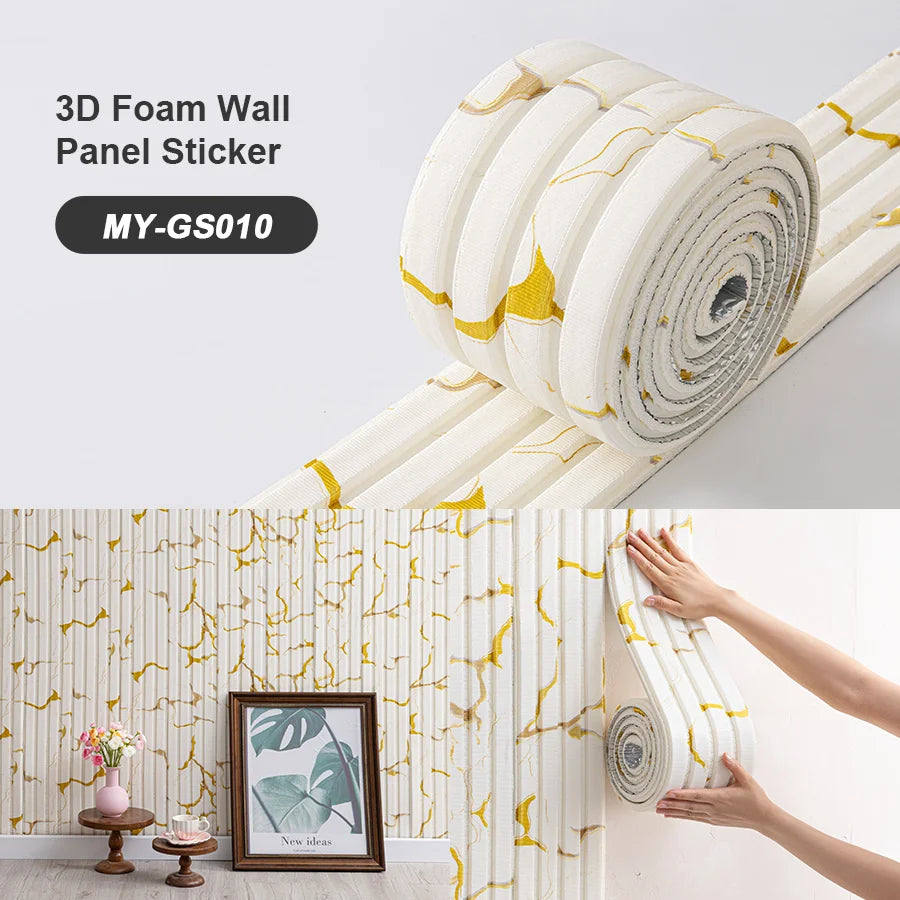 SXP Foam Wall Panel 3D Self-Adhesive Skirting Board