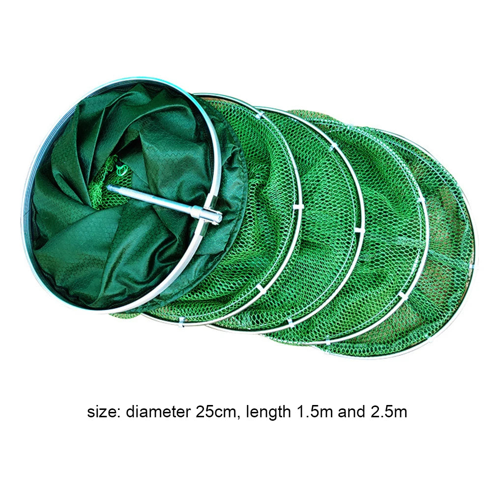 Portable Folding Fish Trap Net With Steel Ring Cage