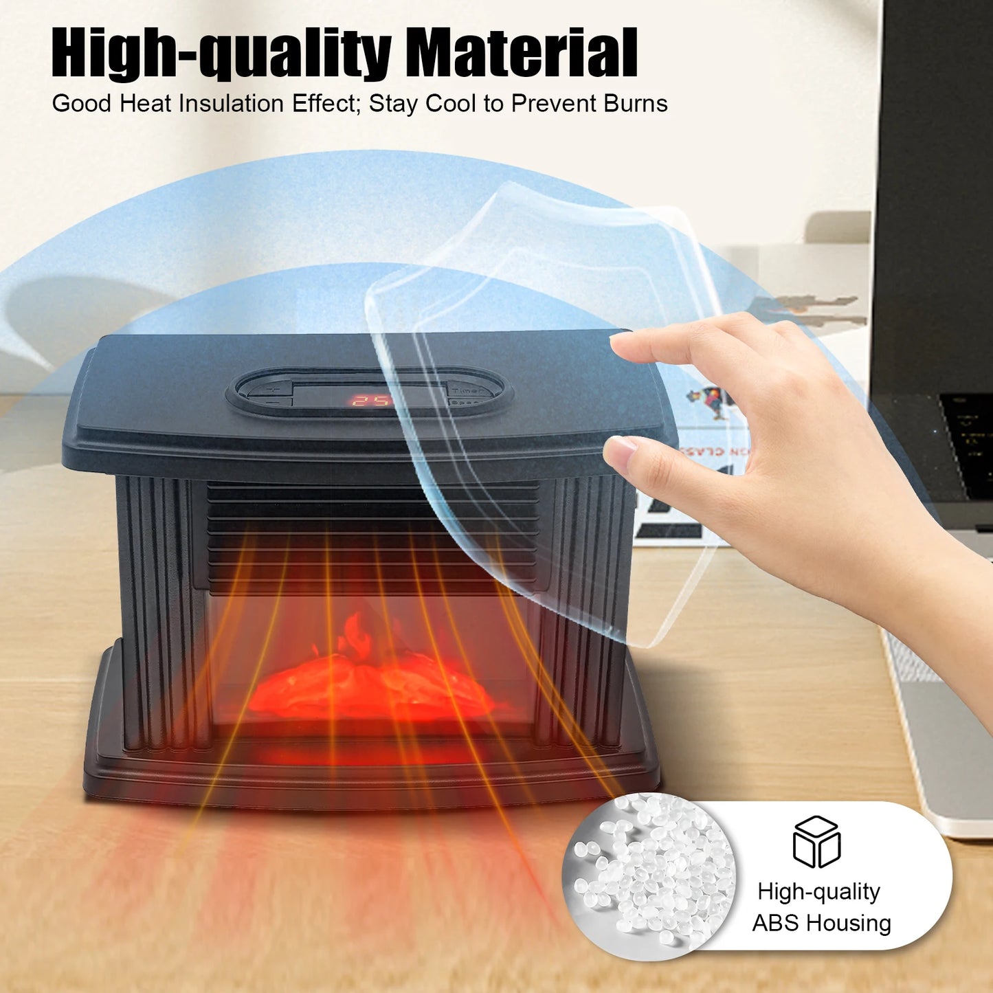Sweetmile 1000W Electric Heater Fan For Living Rooms