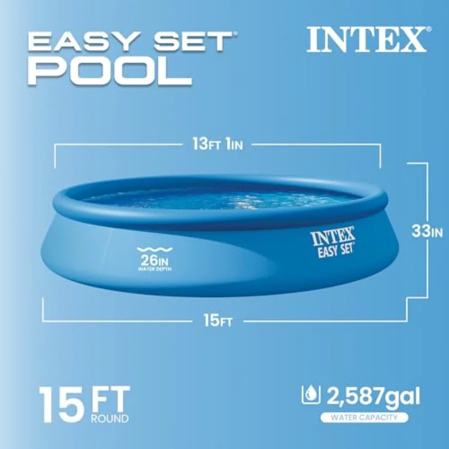 Pool Set 2587 Gallon PVC Inflatable With 530 GPH Filter Pump