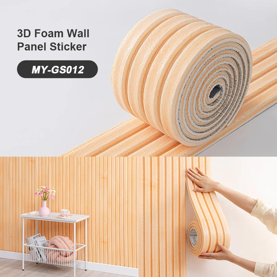 SXP Foam Wall Panel 3D Self-Adhesive Skirting Board
