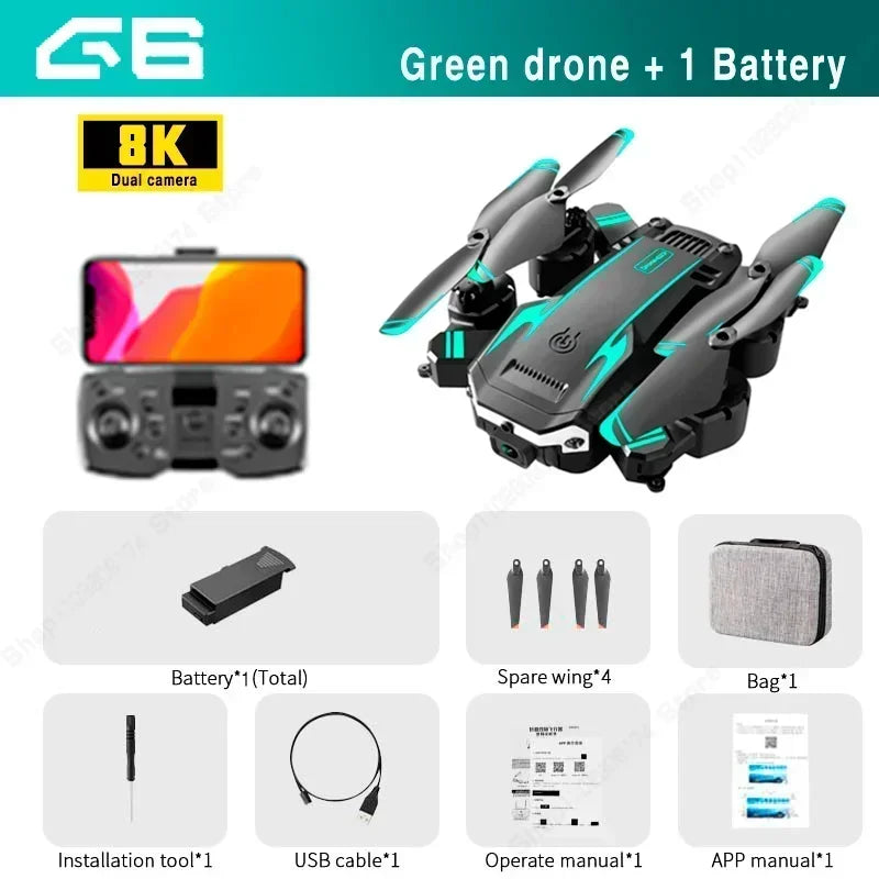 QJ S6 G6 Professional Drone With 8K HD Camera 5G GPS Obstacle Avoidance Foldable