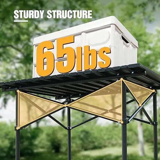 Roll Up Camping Table Foldable Lightweight Portable Outdoor Camp Table