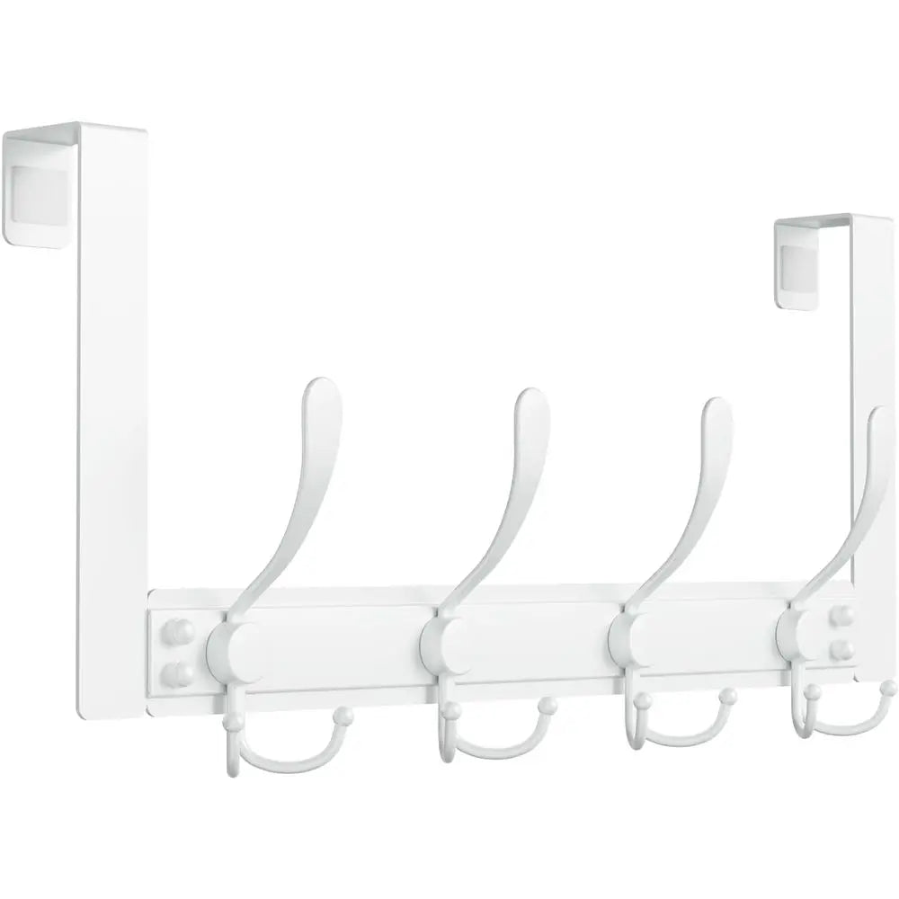 Over-the-Door Towel Rack, 25lb Capacity, Metal Finish