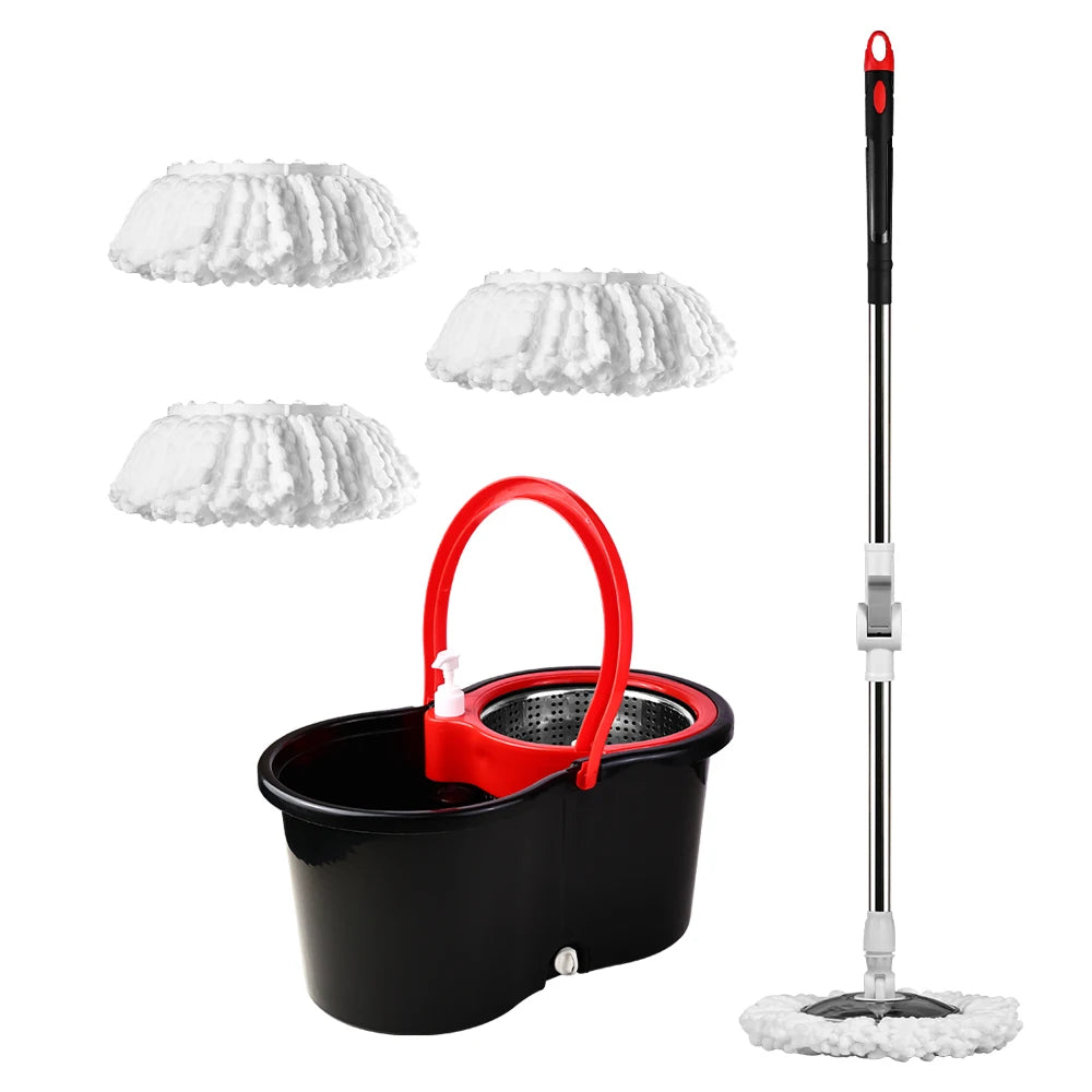 Mop Bucket Set With 360 Degree Dual Motion Spin Mop System Self Cleaning Bucket