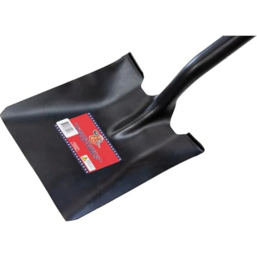 Square Point Shovel Heavy Duty 14 Gauge Steel With Fiberglass Handle