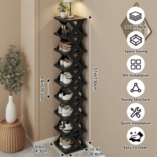 Detachable Shoe Rack Storage Organizer With Multi Layer Shelves