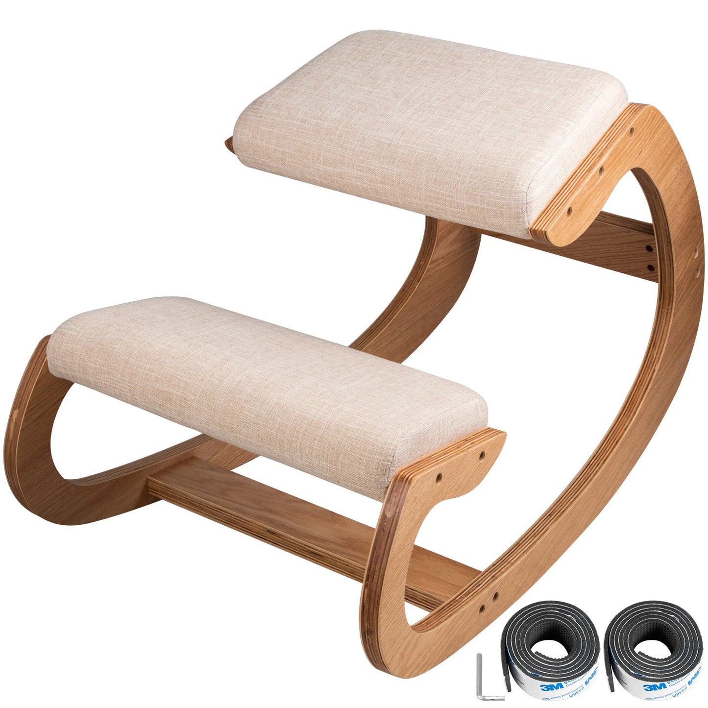 Ergonomic Kneeling Chair Thick Cushion For Posture Home Office Computer Laptop College Dorm Desk University Library