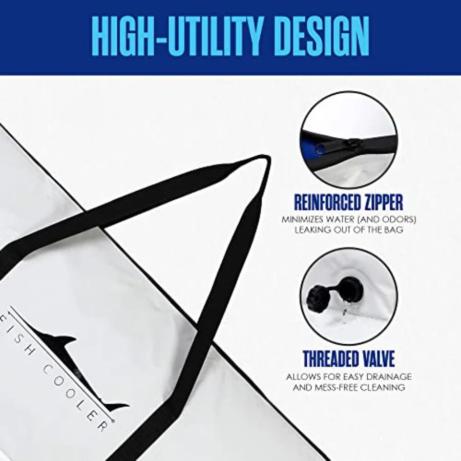 Waterproof Fish Bag and Cooler for Kayak Transport and Weighing