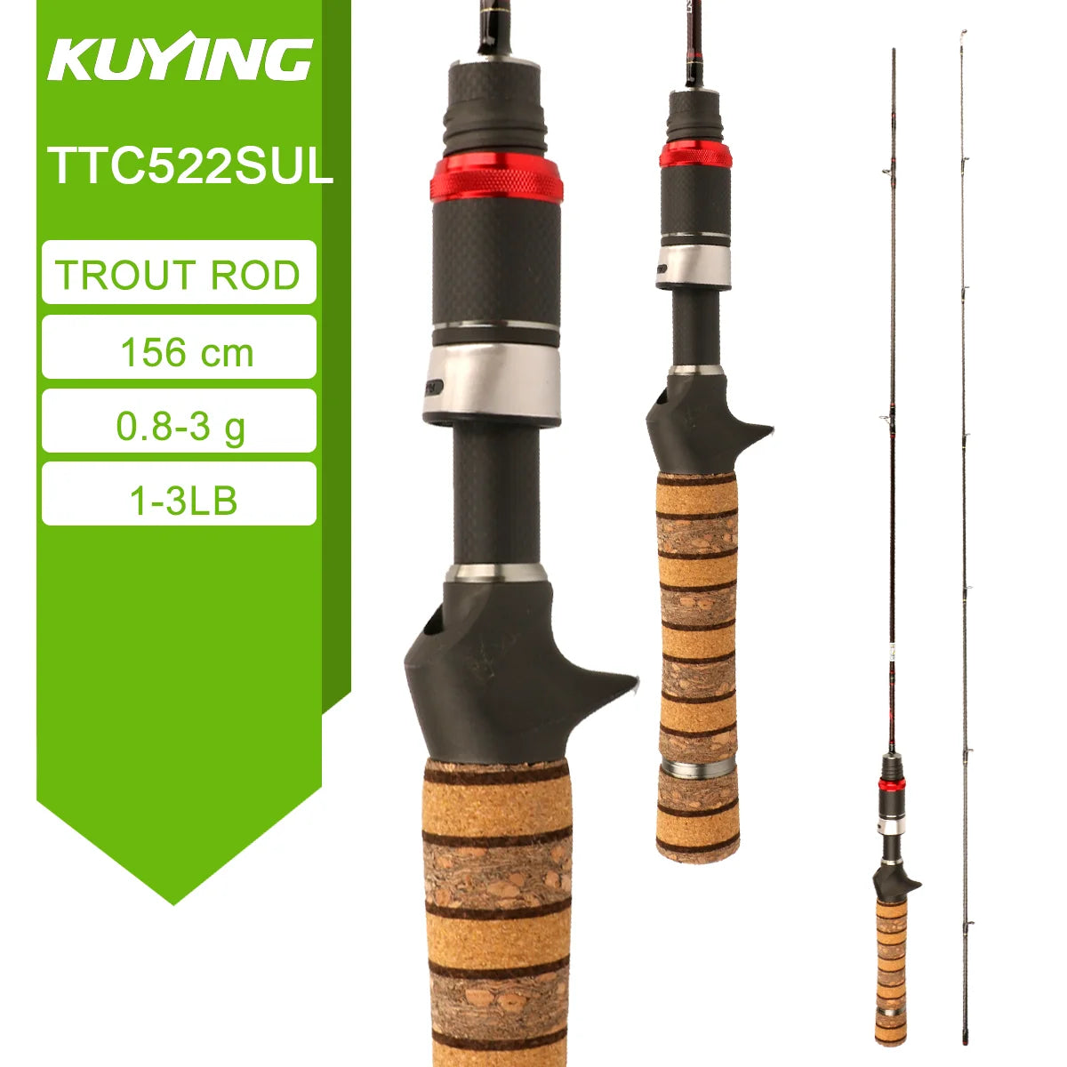 Spinning Casting Rod For Fishing Rods Pole Carbon 0.8-8g 1-8lb Parts Baitcaster