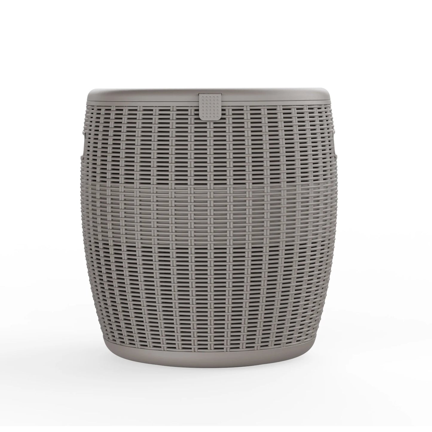 Rattan Texture Resin Ice Cooler Bucket For Outdoor Backyard Parties