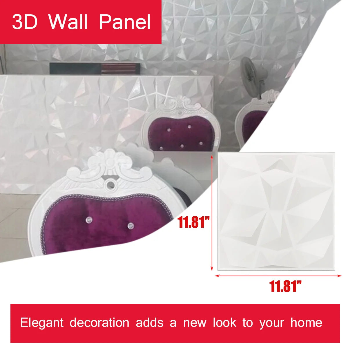 3D Wall Panels PVC Modern Decoration For Gaming Rooms