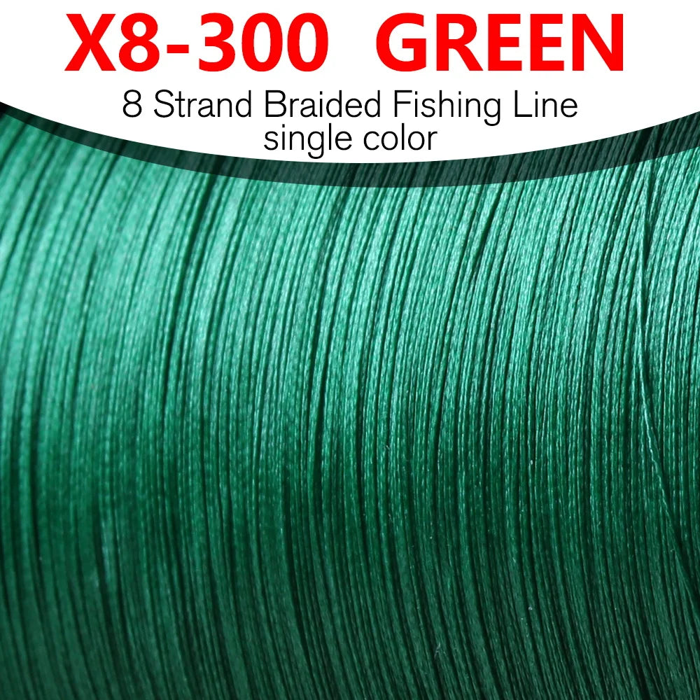 Bakawa 300M 8 Strand Braided PE Fishing Line For Saltwater Casting