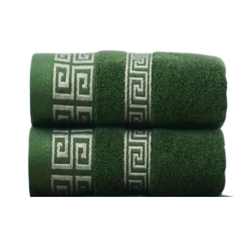 Cotton Towels 2 Pieces Quick Dry Embroidered Hotel Towels
