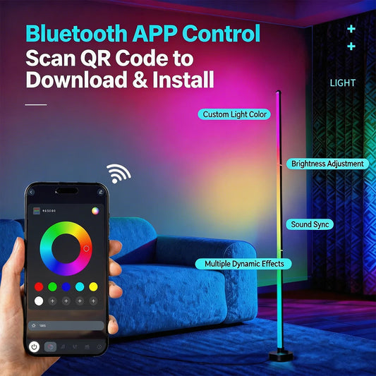 NOVEYEE LED Floor Lamp RGB Dream With Music Sync Light