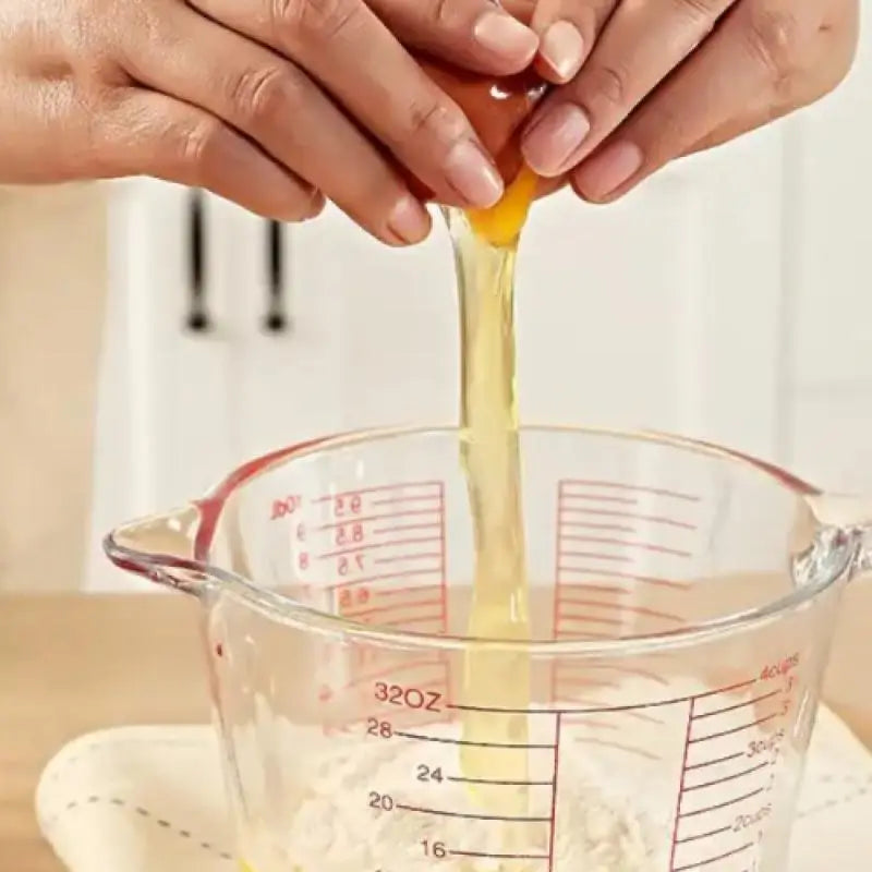 Microwave Safe Glass Measuring Cup With Scale Ergonomic Handle