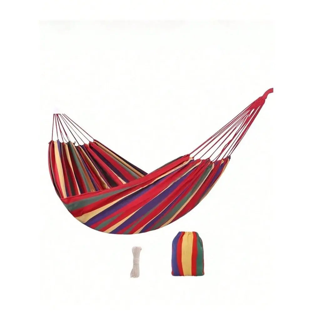 Camping Hammock Single Person Thickened Canvas Swing Bed AntiTipping