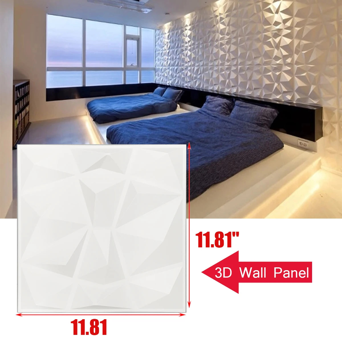 3D Wall Panels PVC Modern Decoration For Gaming Rooms
