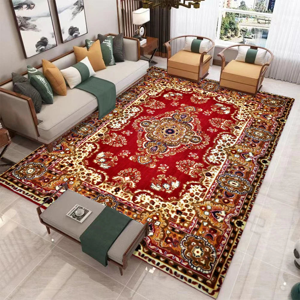 Modern Polyester Geometric Doorway Rug Non Slip Washable Mat