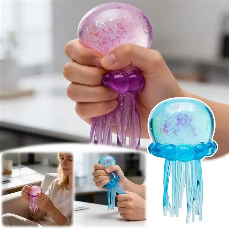 Nee Doh Jellyfish Squish Toy Fidget Water Sensory Stress Relief