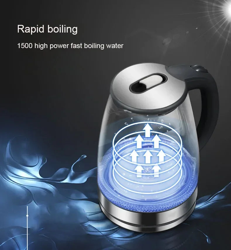 BZEQ Electric Glass Kettle Borosilicate Fast Boil Heater