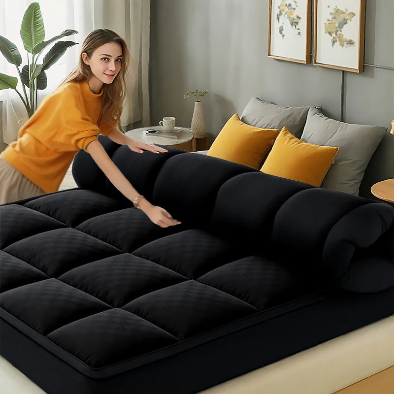 Thick Mattress covers Topper 1000Gsm Cooling Noiseless Breathable Fitted 8-21 Deep Pocket Machine Washable
