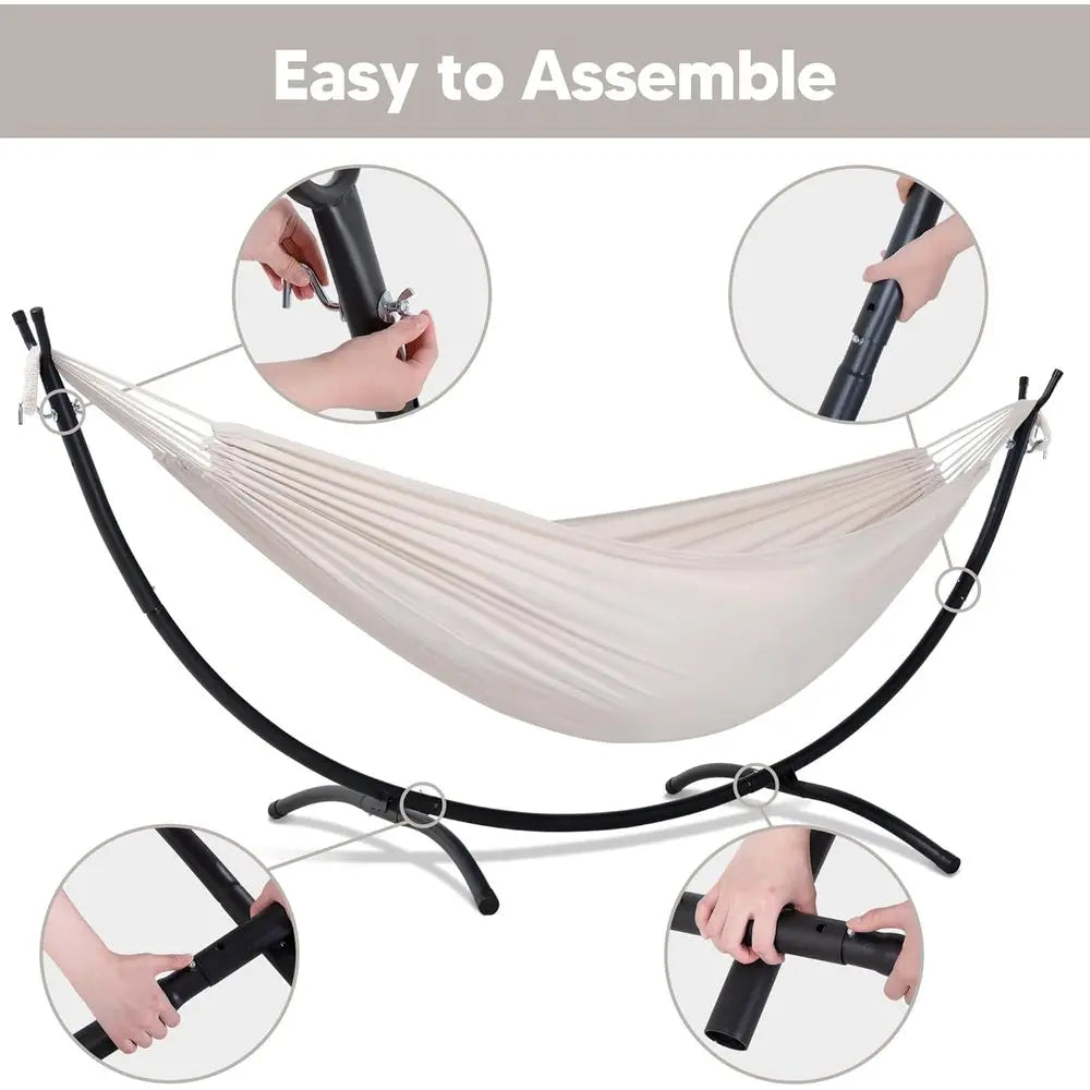 Portable Outdoor Hammock With Stand Included Double Hammock