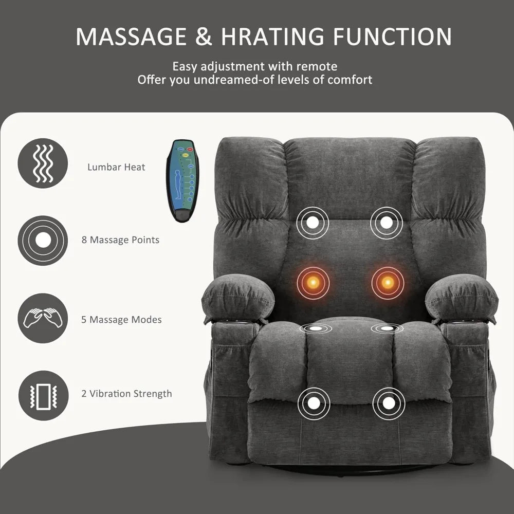 XIAOLANG Recliner Chair With Vibration Massage And Lumbar Heating