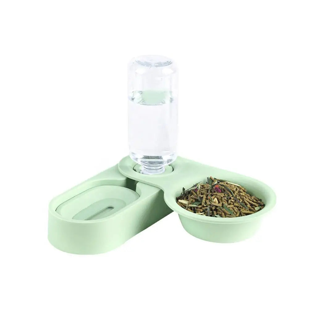 Pet Rabbit Guinea Pig Auto Feeder Food Bowl Drinking Fountain
