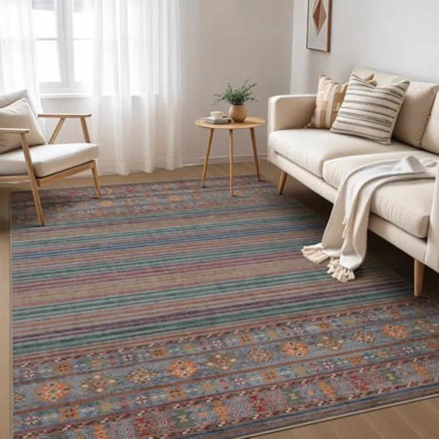 Moroccan Style Indoor Area Rug Stain Resistant And Machine Washable