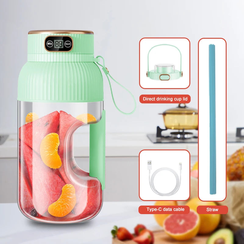 Portable Juicer Blender USB Rechargeable Fruit Juicer Cup