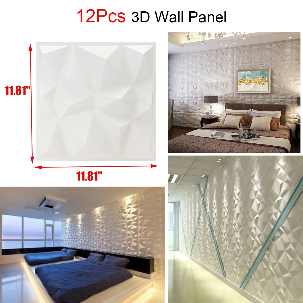 3D Wall Panels PVC Modern Decoration For Gaming Rooms