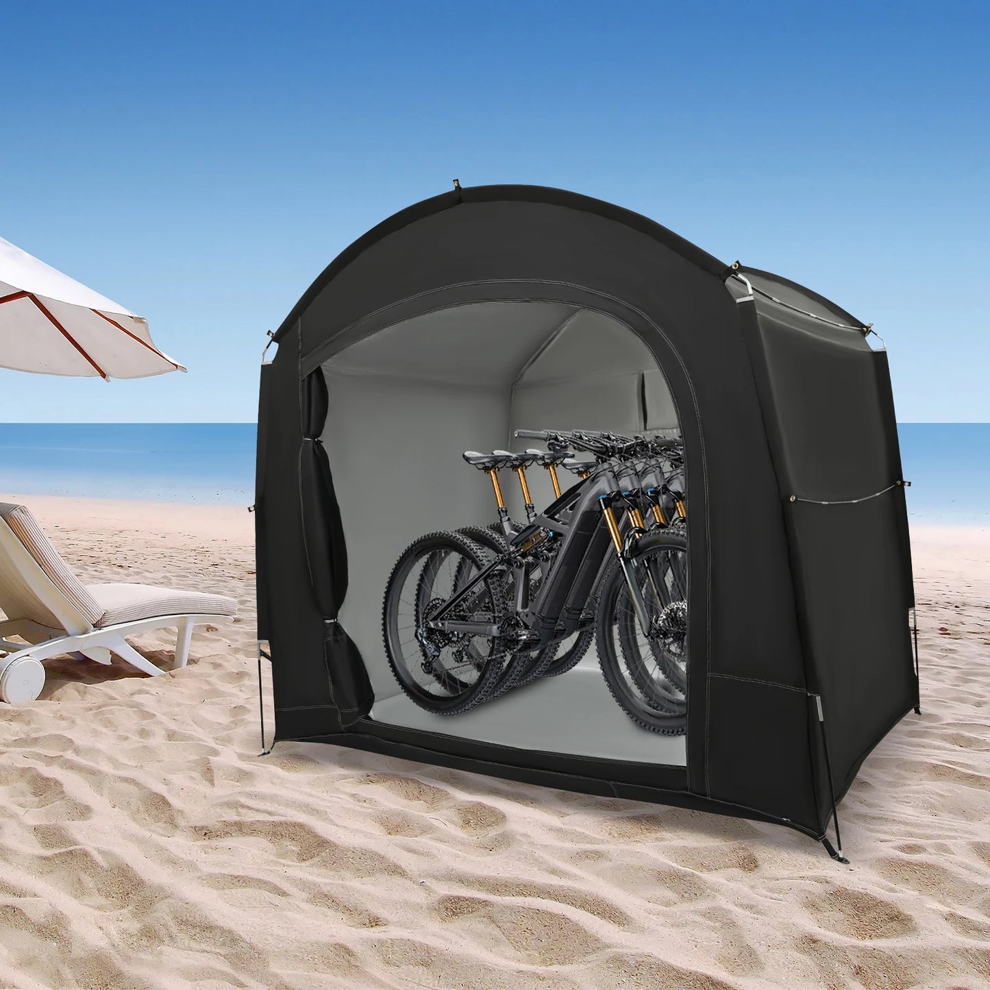 Portable Waterproof Bicycle Shelter Tent For One To Four Bikes