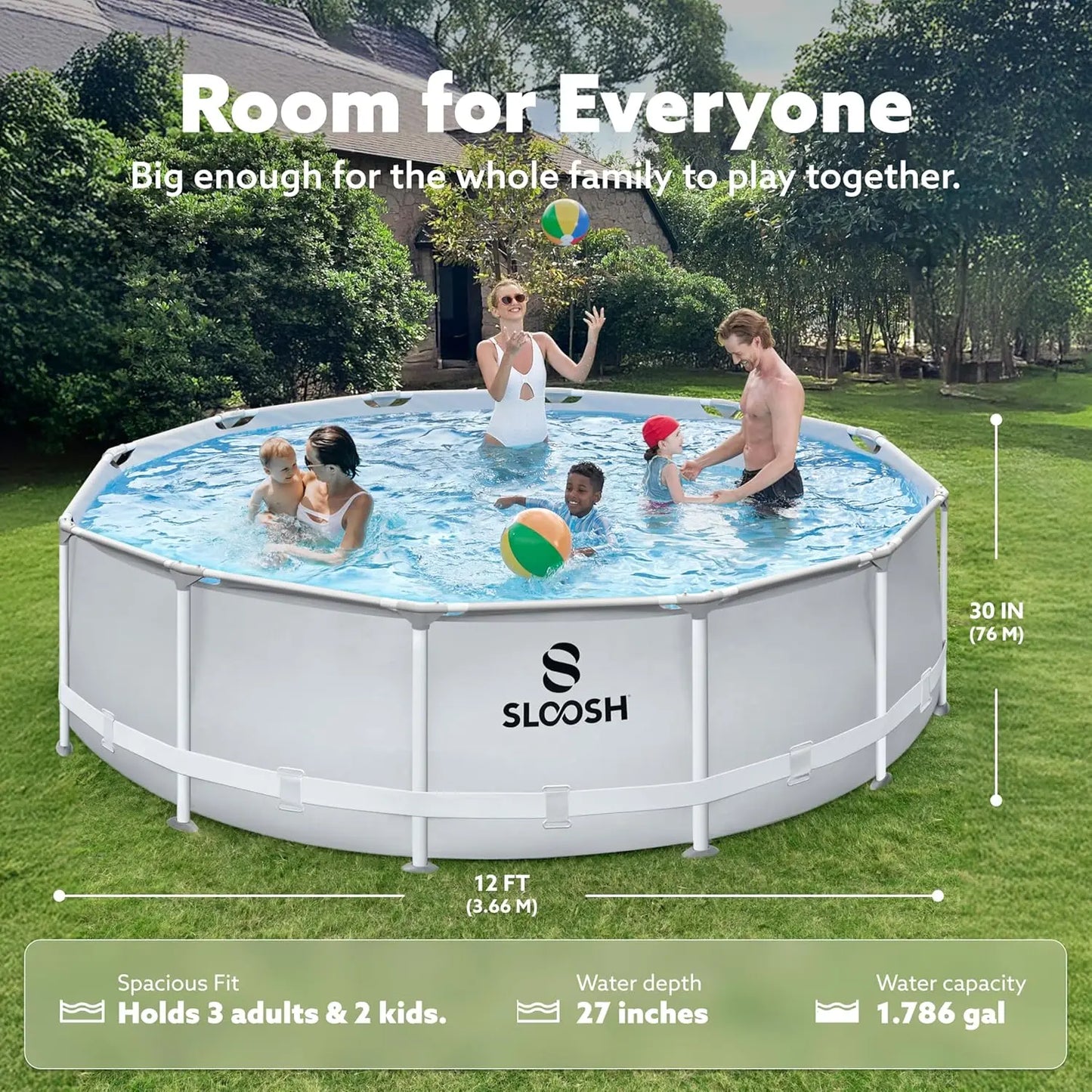 Joyfy Above Ground Pool Set With Filter Pump