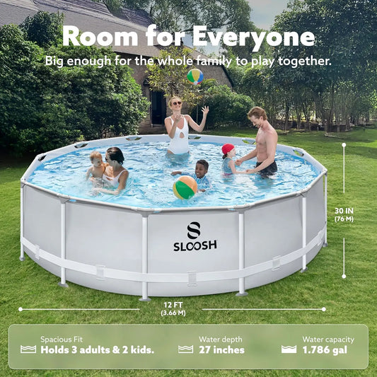 Joyfy Above Ground Pool Set With Filter Pump