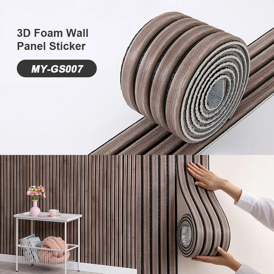 SXP Foam Wall Panel 3D Self-Adhesive Skirting Board