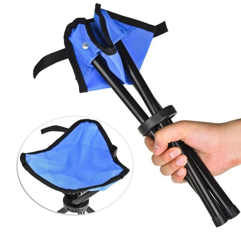 Outdoor Folding Triangular Stool For Camping And Hiking