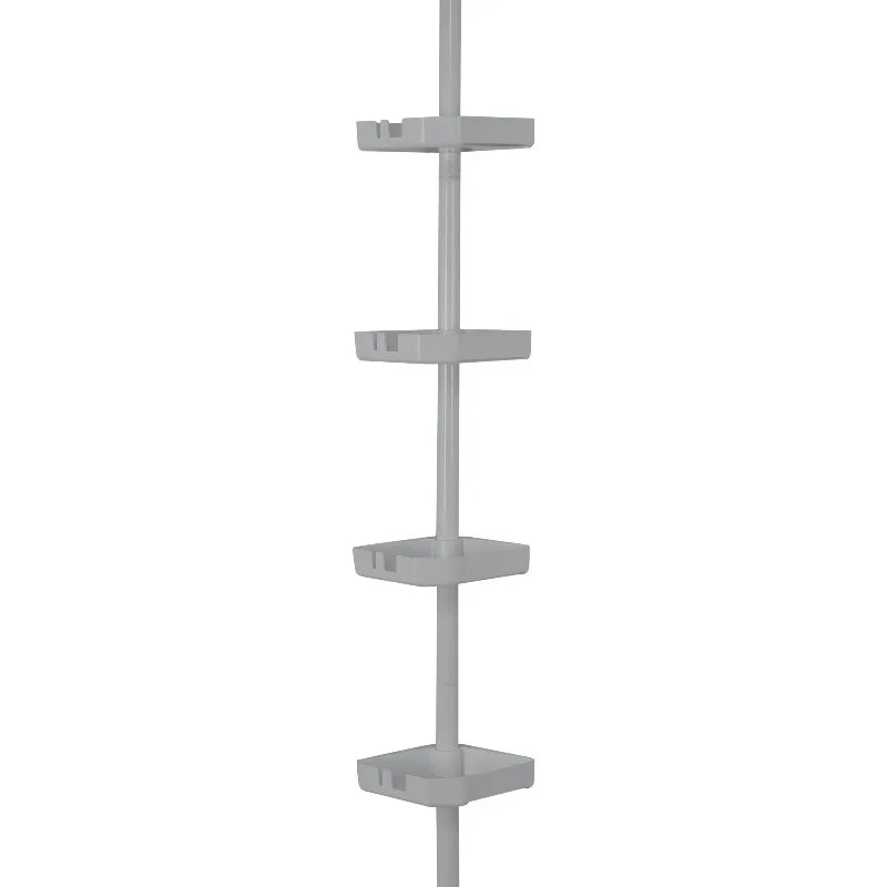 4 Tier Corner Shower Organizer Caddy With Tension Mount