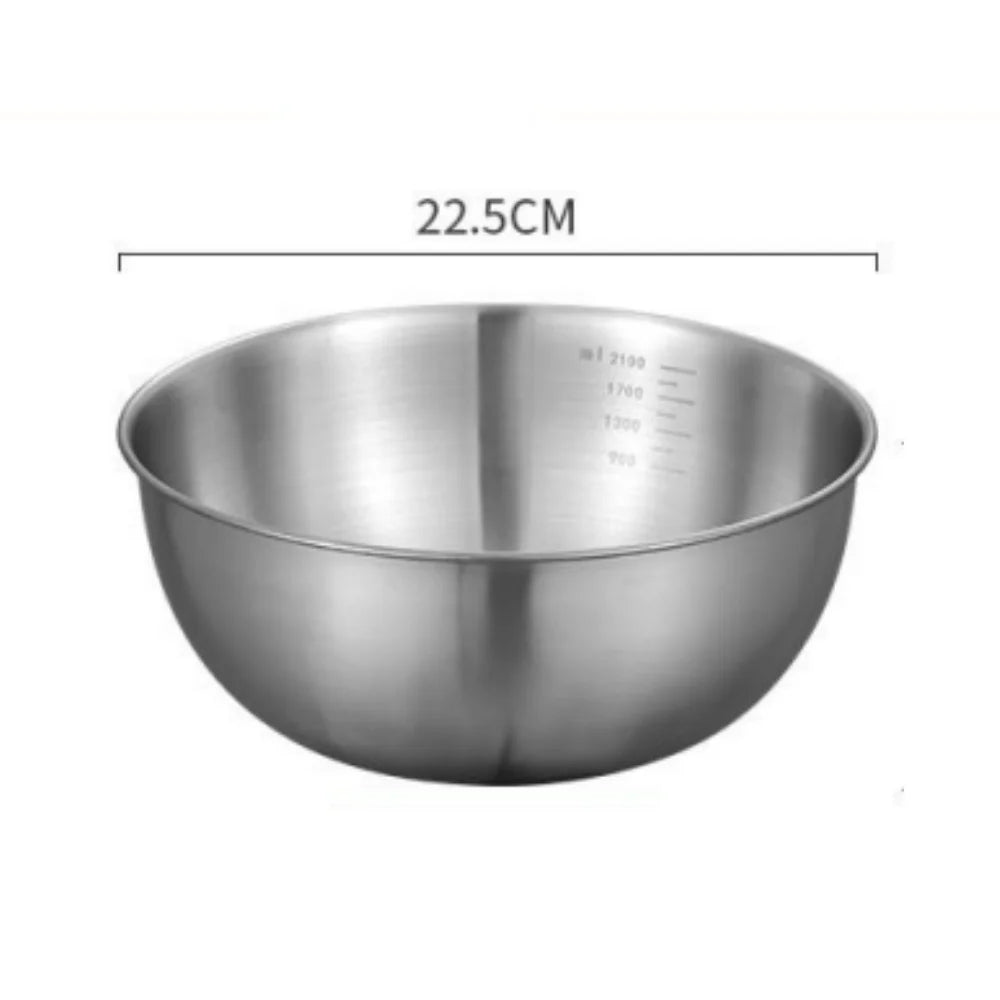 Stainless Steel Mixing Bowl With Scale