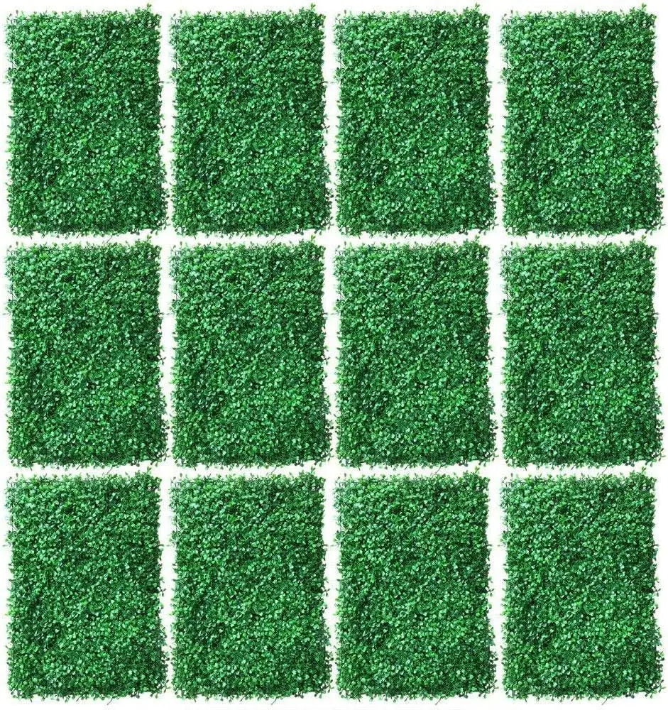 12 Pcs Artificial Plant Wall Panels Waterproof PE Material