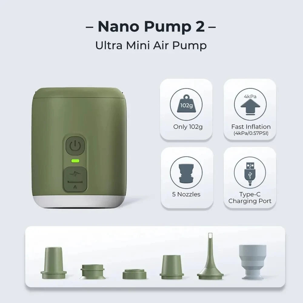 Air Pump With Camping Lantern 4.5kPa For Inflatable Gear