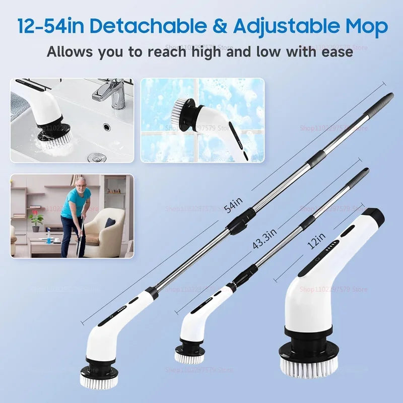 ATMDOG 9 In 1 Electric Spin Scrubber Cordless Cleaning Brush