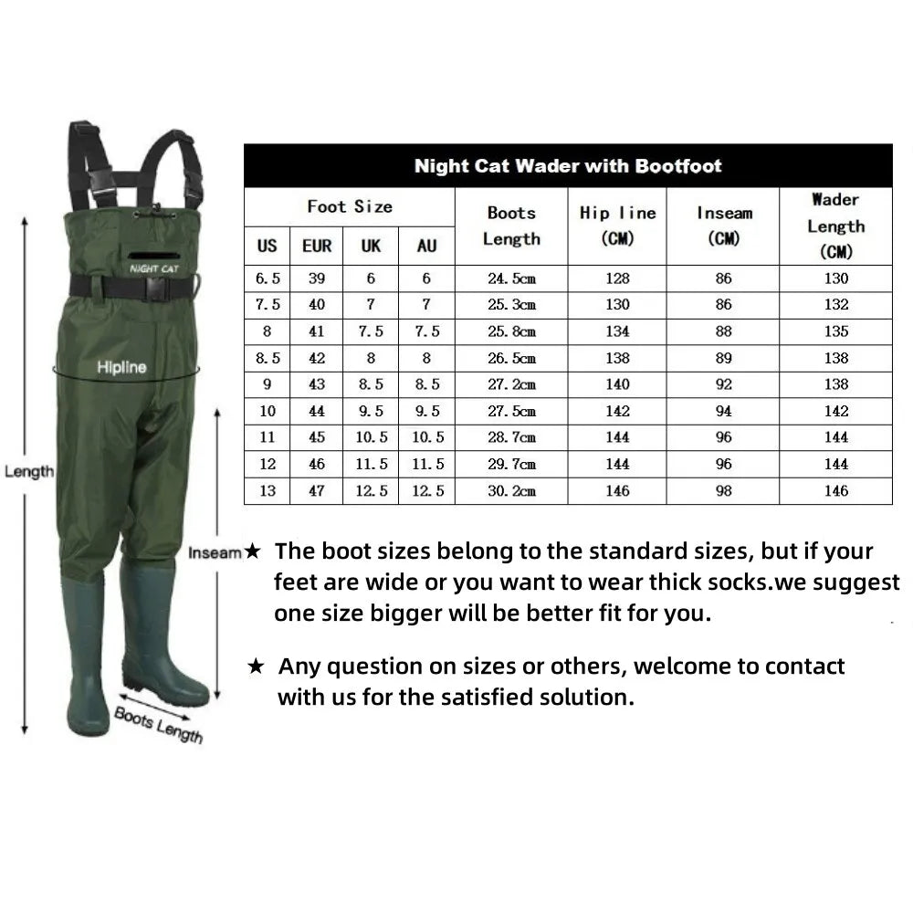 Chest Waders For Men And Women Boots Waterproof fishing casting river creek stream float