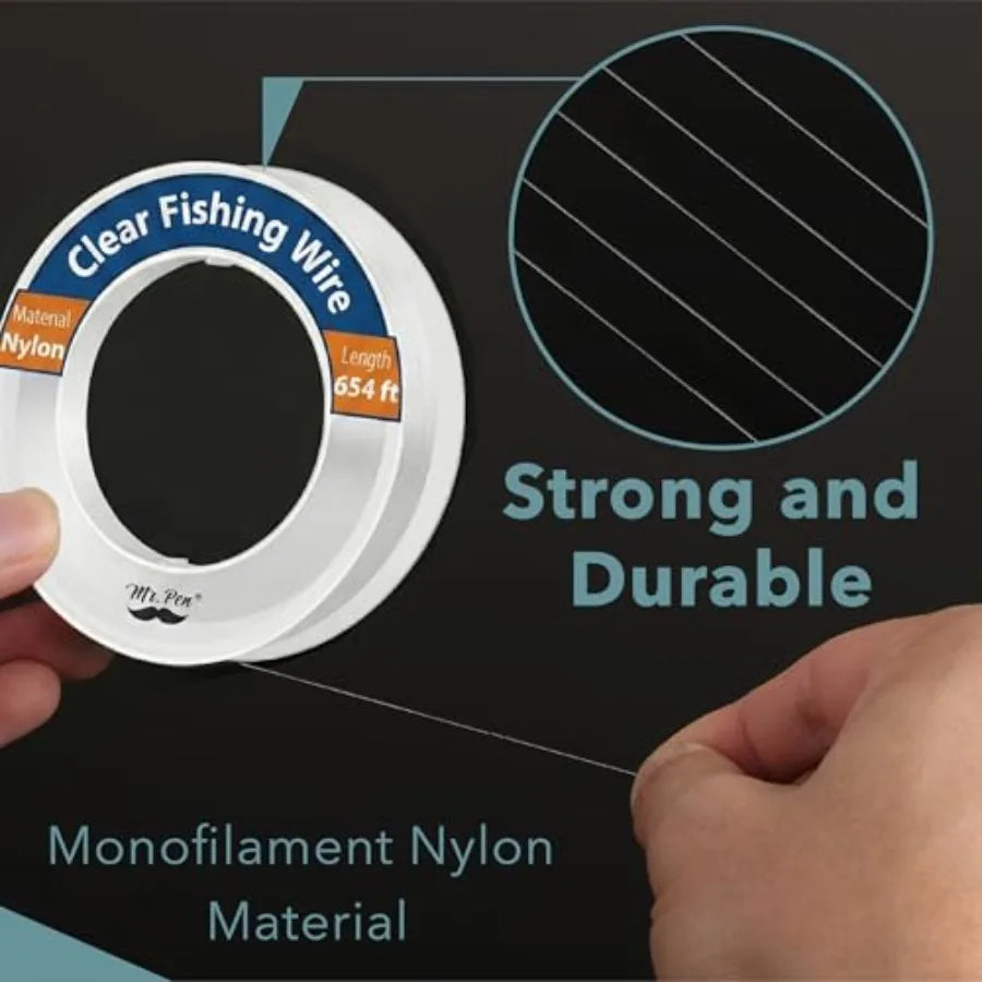 Nylon Fishing Line High Strength Clear Abrasion Resistant Outdoor Use