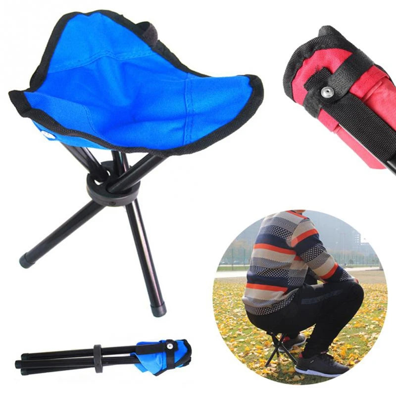 Outdoor Folding Triangular Stool For Camping And Hiking