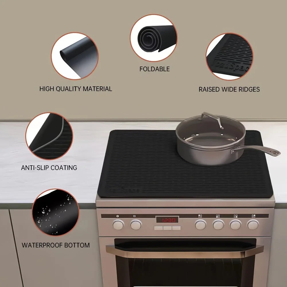 Silicone Stove Top Cover Mat Heat Resistant Protector For Kitchen