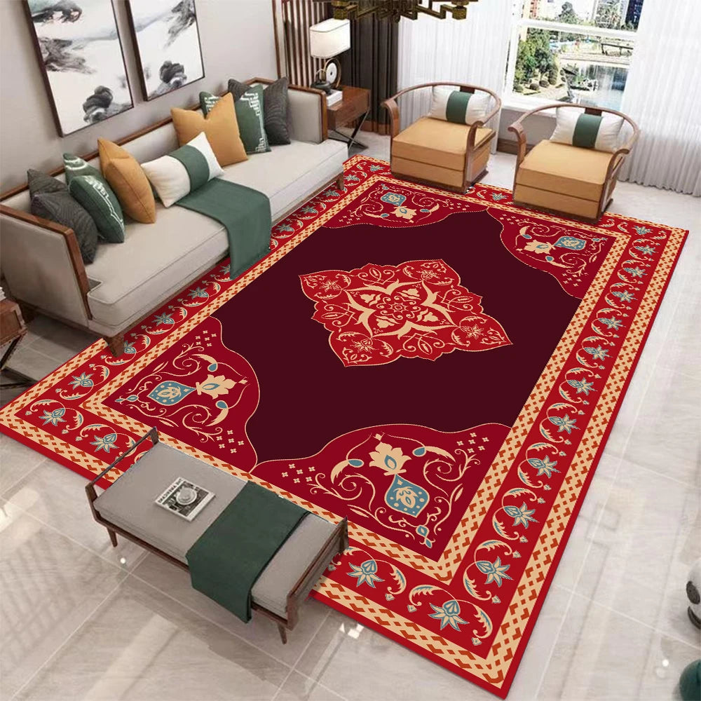 Modern Polyester Geometric Doorway Rug Non Slip Washable Mat