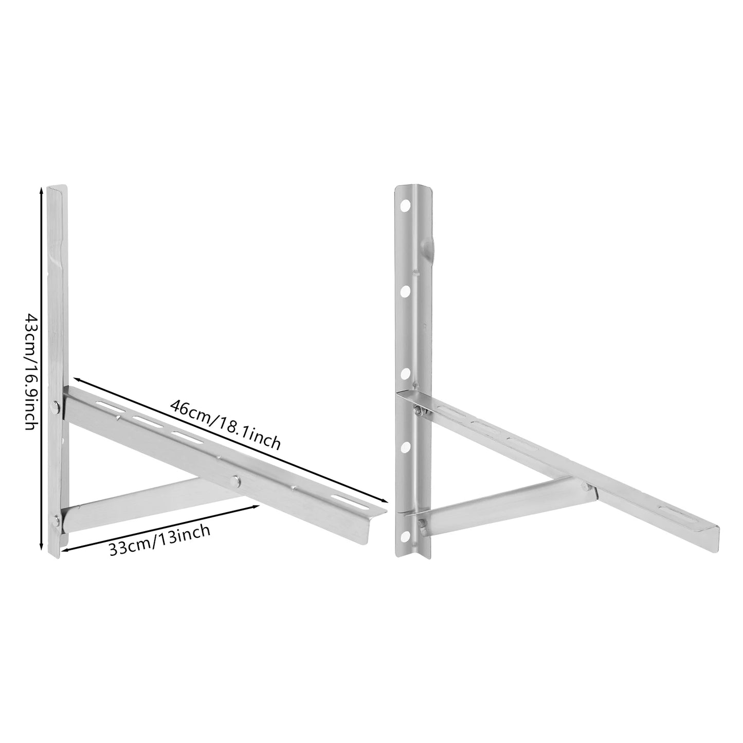 Stainless Steel Wall Mount Bracket For Outdoor Air Conditioner Units