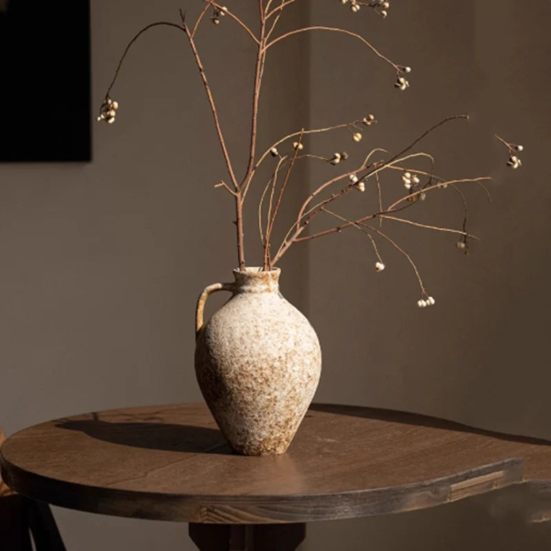 Retro Ceramic Vase Centerpiece for Living Room Decoration